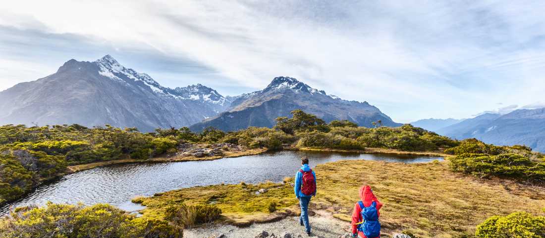 Taking in the stunning sights on the Routeburn Track