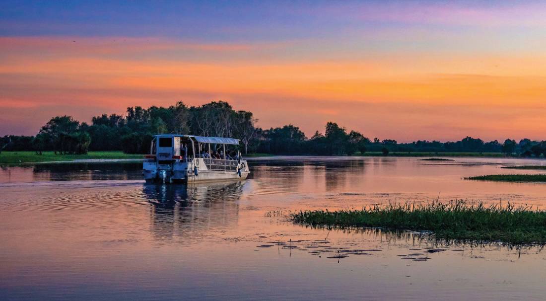 A spectacular sunset experienced on the Yellow Waters cruise in Kakadu | <i>Peter Walton</i>