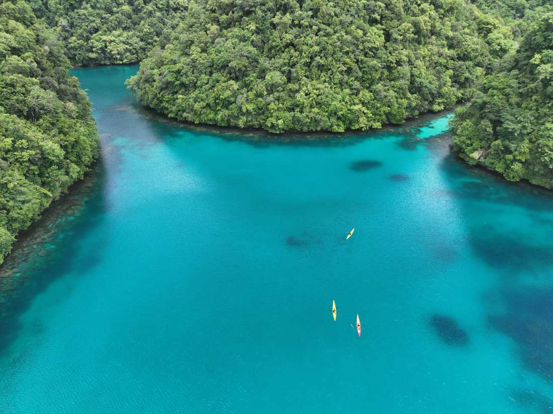 Kayaking the tranquil waters of Palau
