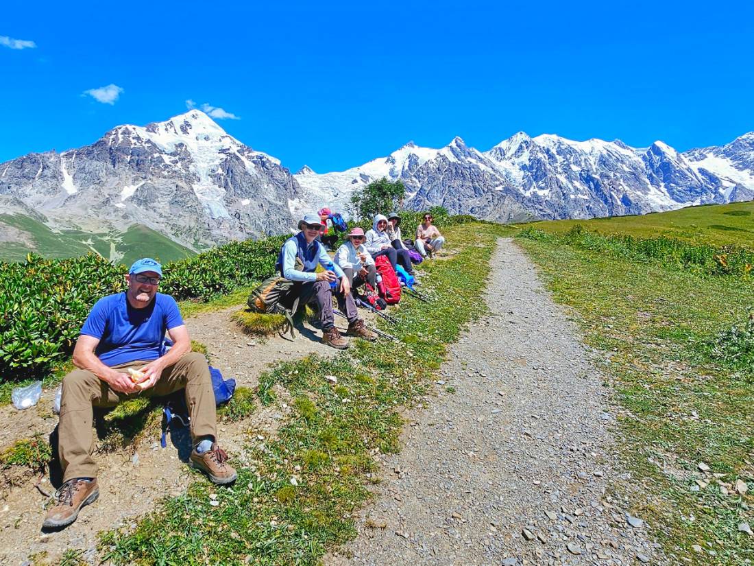 Taking a break on the Transcaucasian Trail, Georgia |  <i>Gesine Cheung</i>