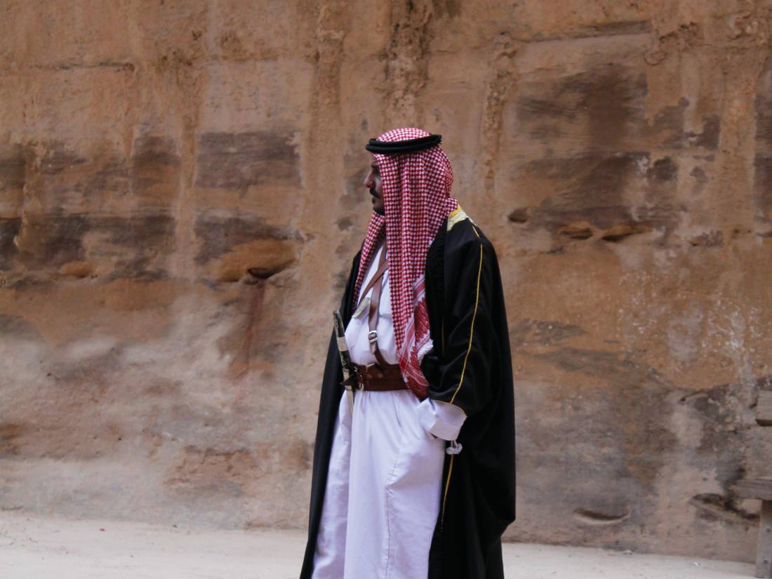  Local man in Petra, Jordan |  <i>Rachel Imber</i>