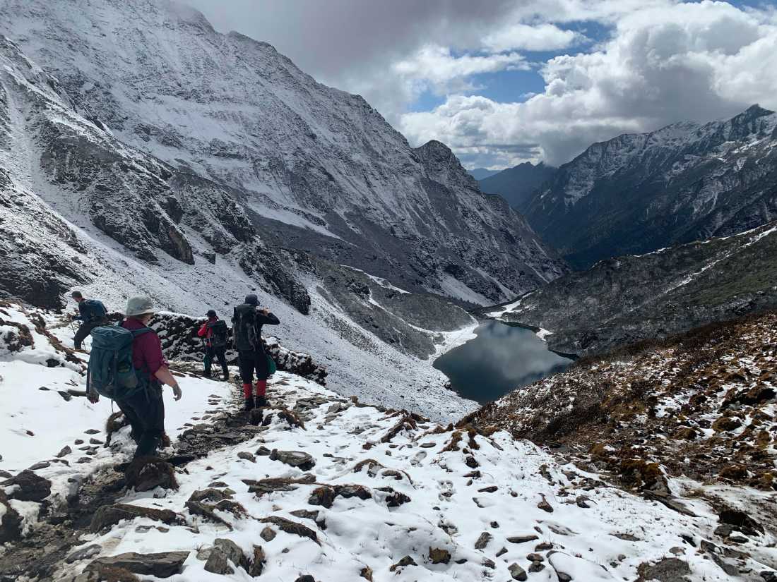 Descending a pass in Bhutan, rewarded with spectacular views |  Soren Kruse Ledet