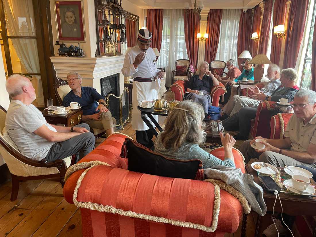 Group high tea at Elgin hotel Darjeeling |  Garry Weare