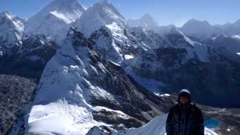 Breathtaking views from the summit of Cholo, Khumbu region, Nepal