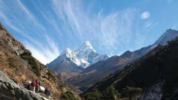 Heading towards Ama Dablam in the Everest region