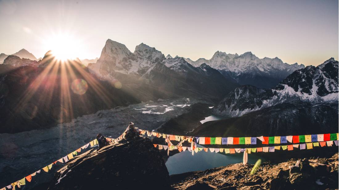 Sunrise at Gokyo Ri