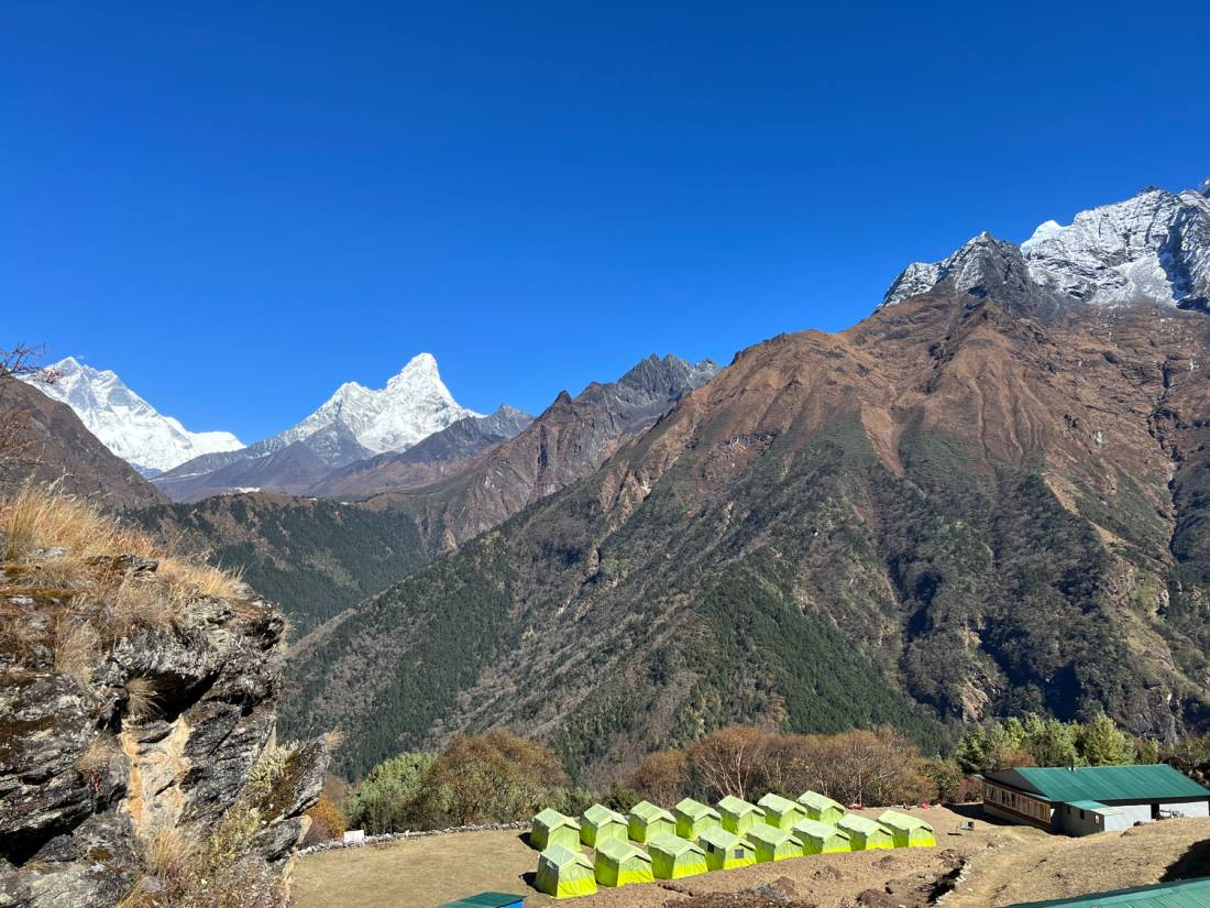 Comfortable campsites in the Everest region |  <i>Sue Badyari</i>