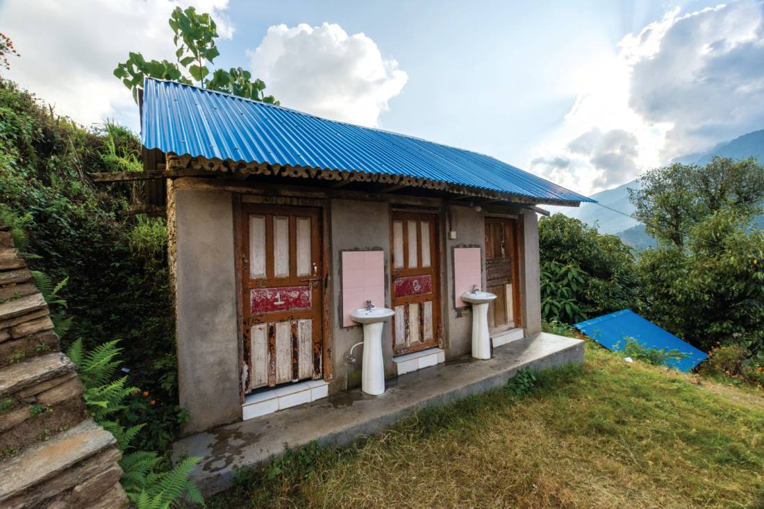 Toilet block at our Landruk campsite |  <i>Joe Kennedy</i>