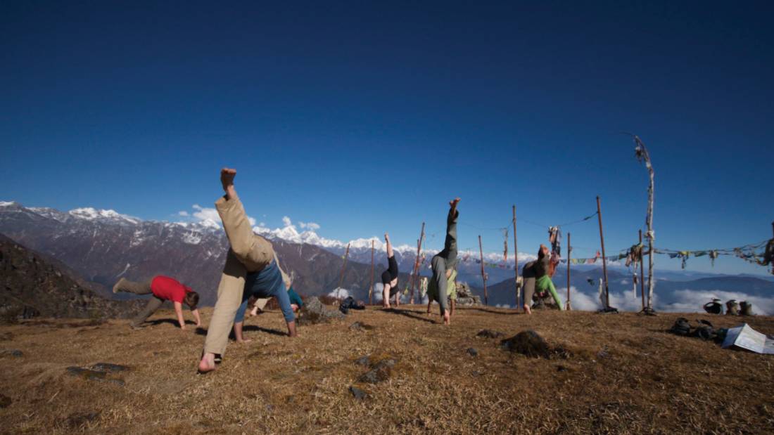 Early morning stretching |  <i>Gavin Turner</i>