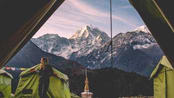 The view from your tent at Pangboche will help you rise early