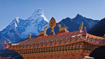 Views of Ama Dablam from Thyangboche Monastery
