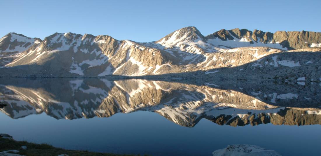 The sun sets on the John Muir Trail in California's High Sierra |  <i>Visit California/Michael Lanza</i>