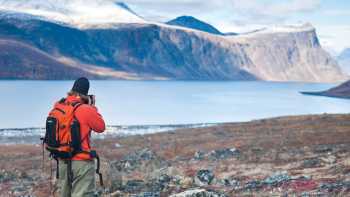 Enjoying the view in the Canadian High Arctic