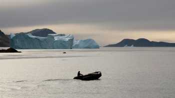 Zodiac cruising in the Arctic