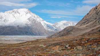 Beautiful valley in an unnamed fjord in Greenland