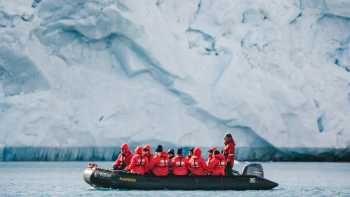 Zodiac cruising in Svalbard