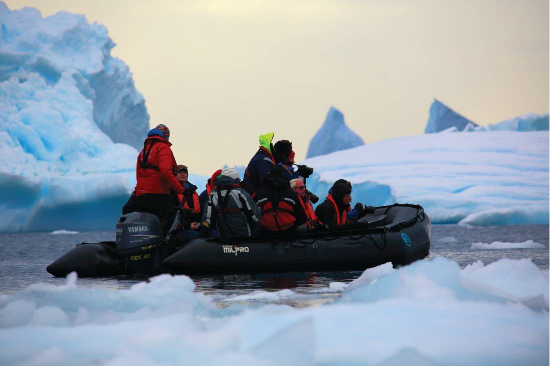Zodiac cruising, Antarctica | <i>Glenn Dawson</i>