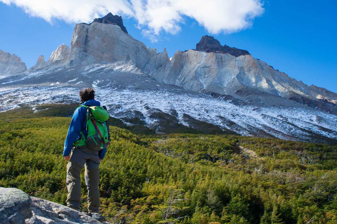 View the spectacular landscapes in Patagonia hiking in Torres del Paine National Park, Chile