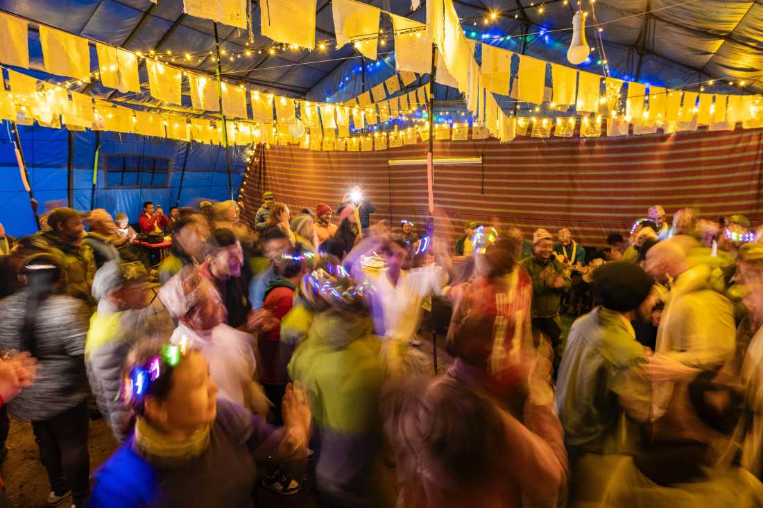 World Expeditions 50th Anniversary Celebration in Thyangboche, Nepal |  Lachlan Gardiner