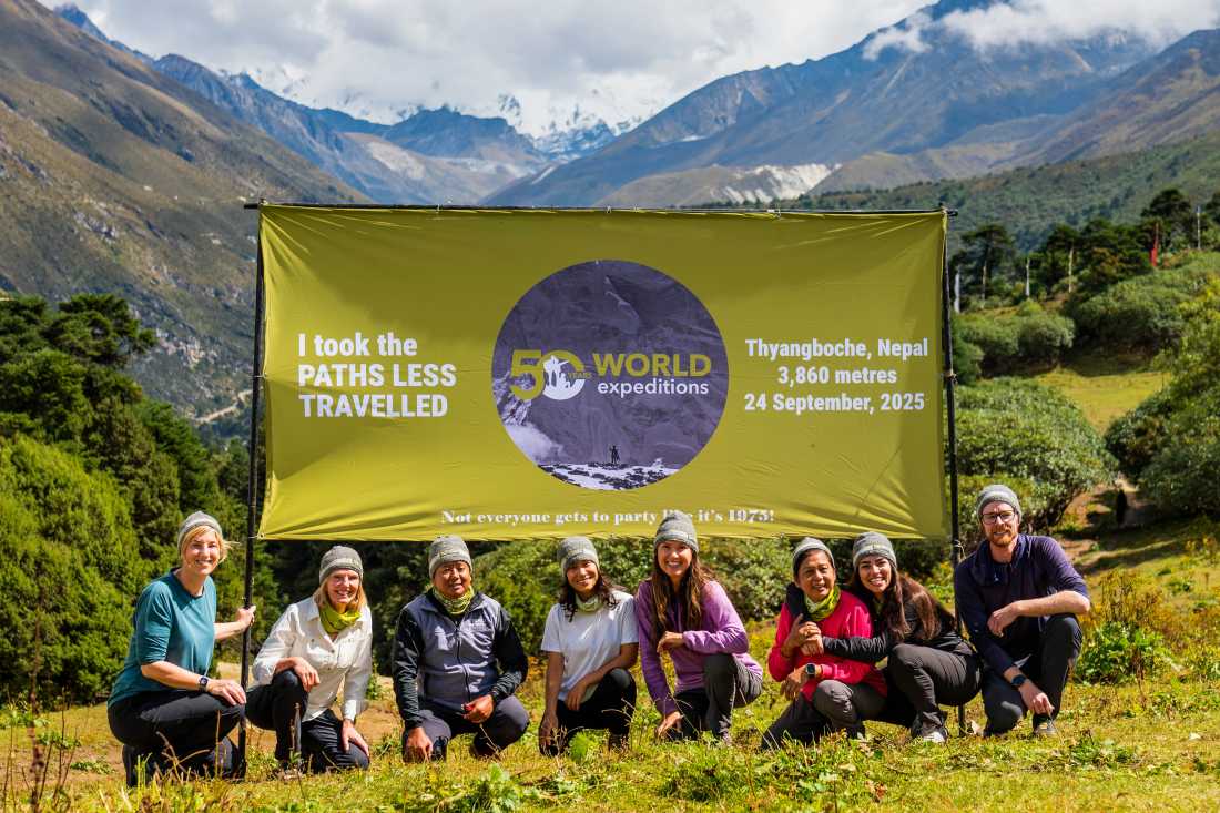 World Expeditions 50th Anniversary Celebration in Thyangboche, Nepal |  Lachlan Gardiner
